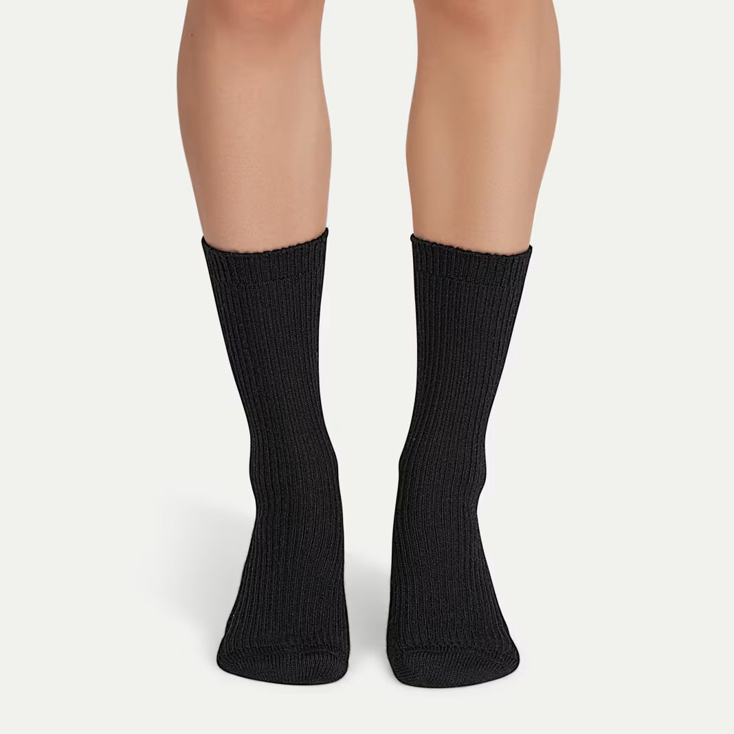 Men's Merino Cashmere Blend Fine Rib Calf Sock 3-Pack