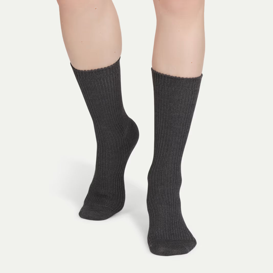 Men's Merino Cashmere Blend Fine Rib Calf Sock 3-Pack