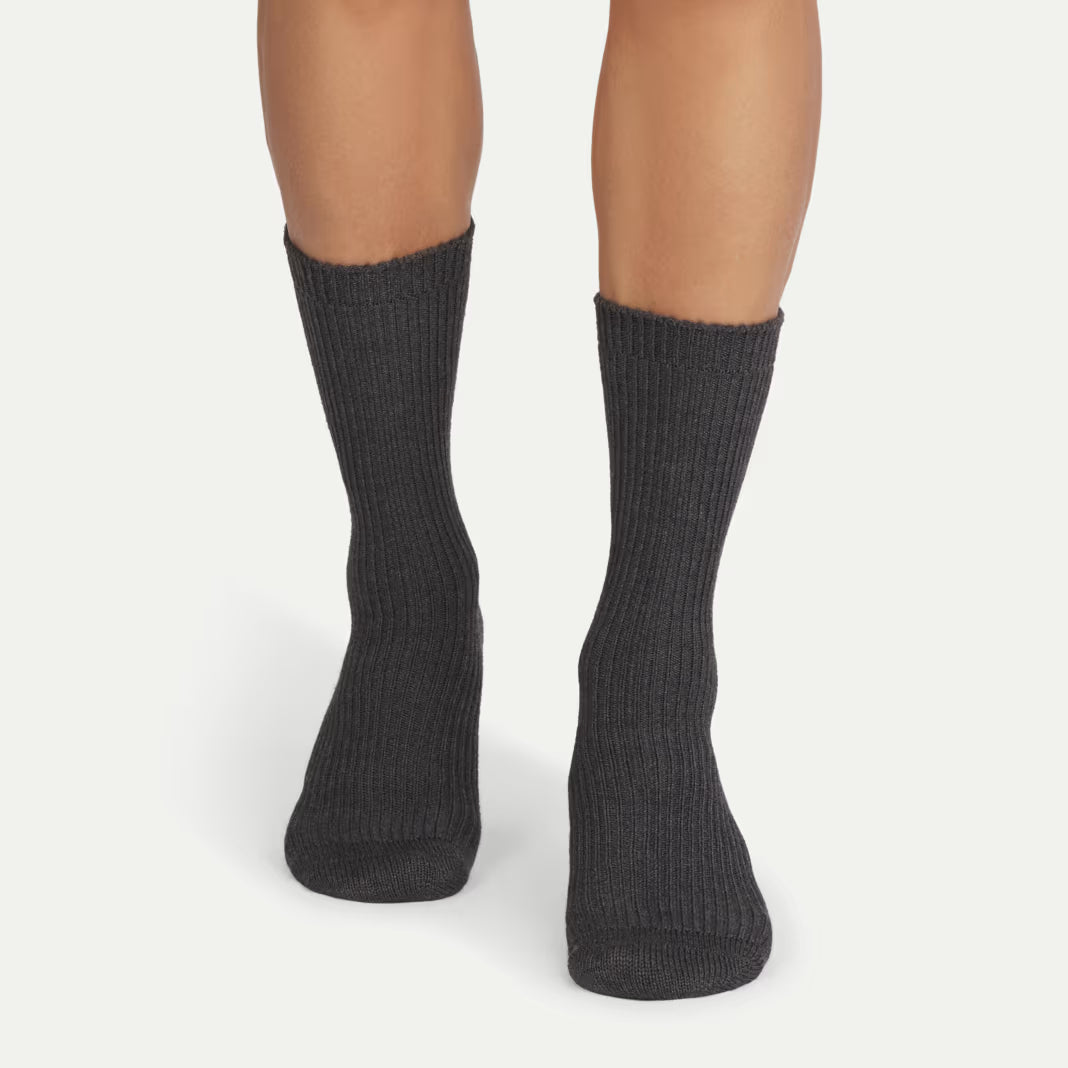 Bombas Men's Merino Cashmere Blend Fine Rib Calf Socks