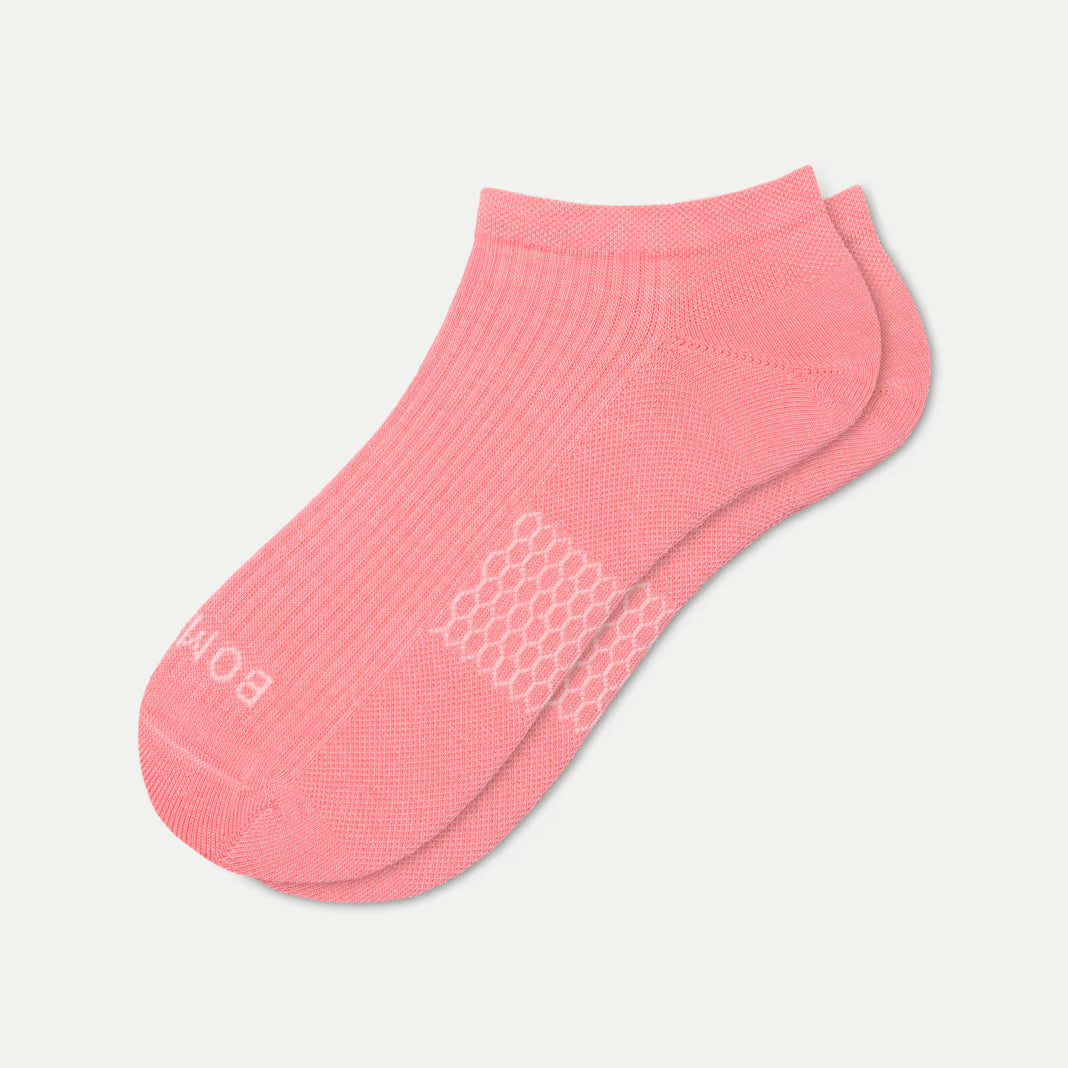 Bombas Women's Modern Rib Ankle Socks(reef pink)