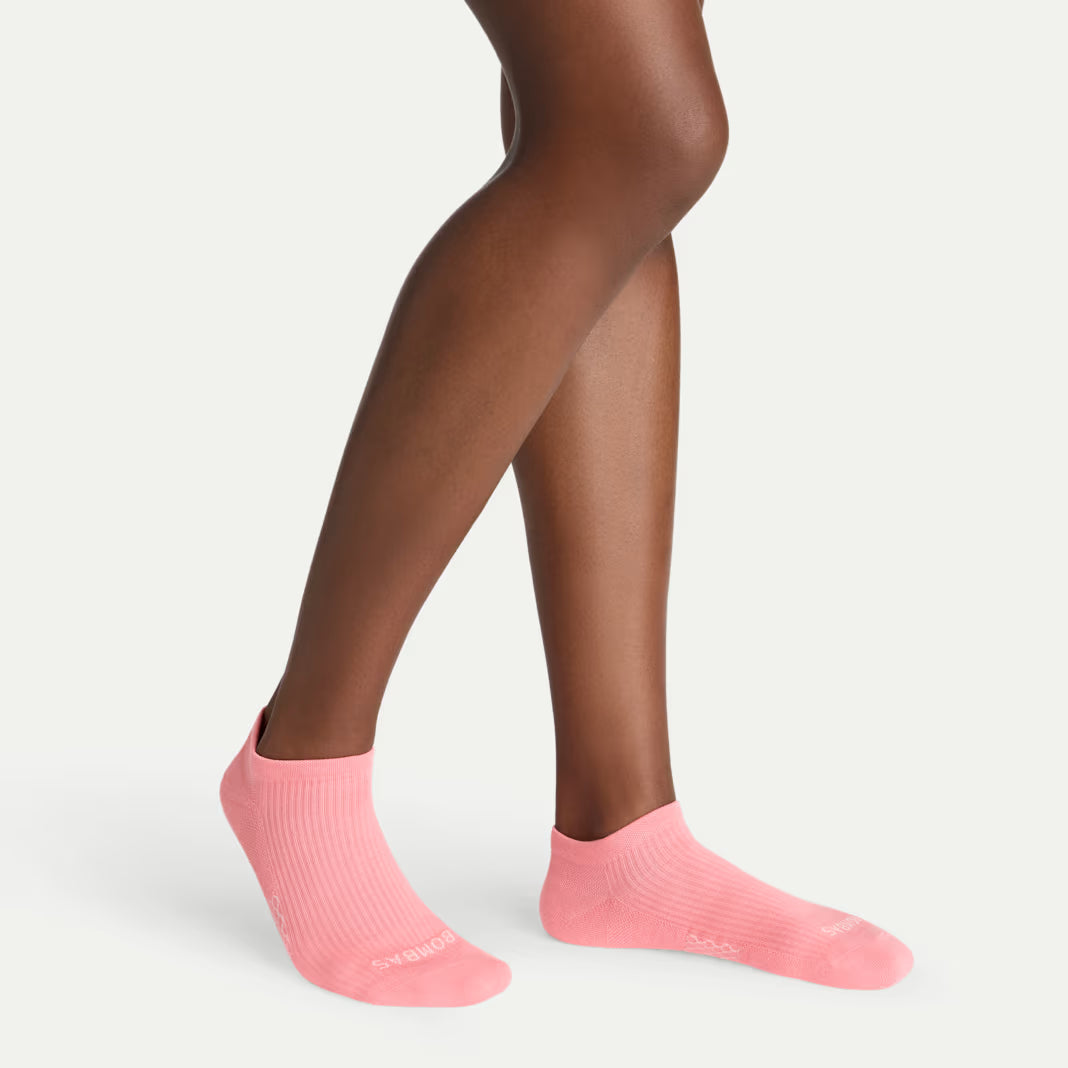 Bombas Women's Modern Rib Ankle Socks(reef pink)