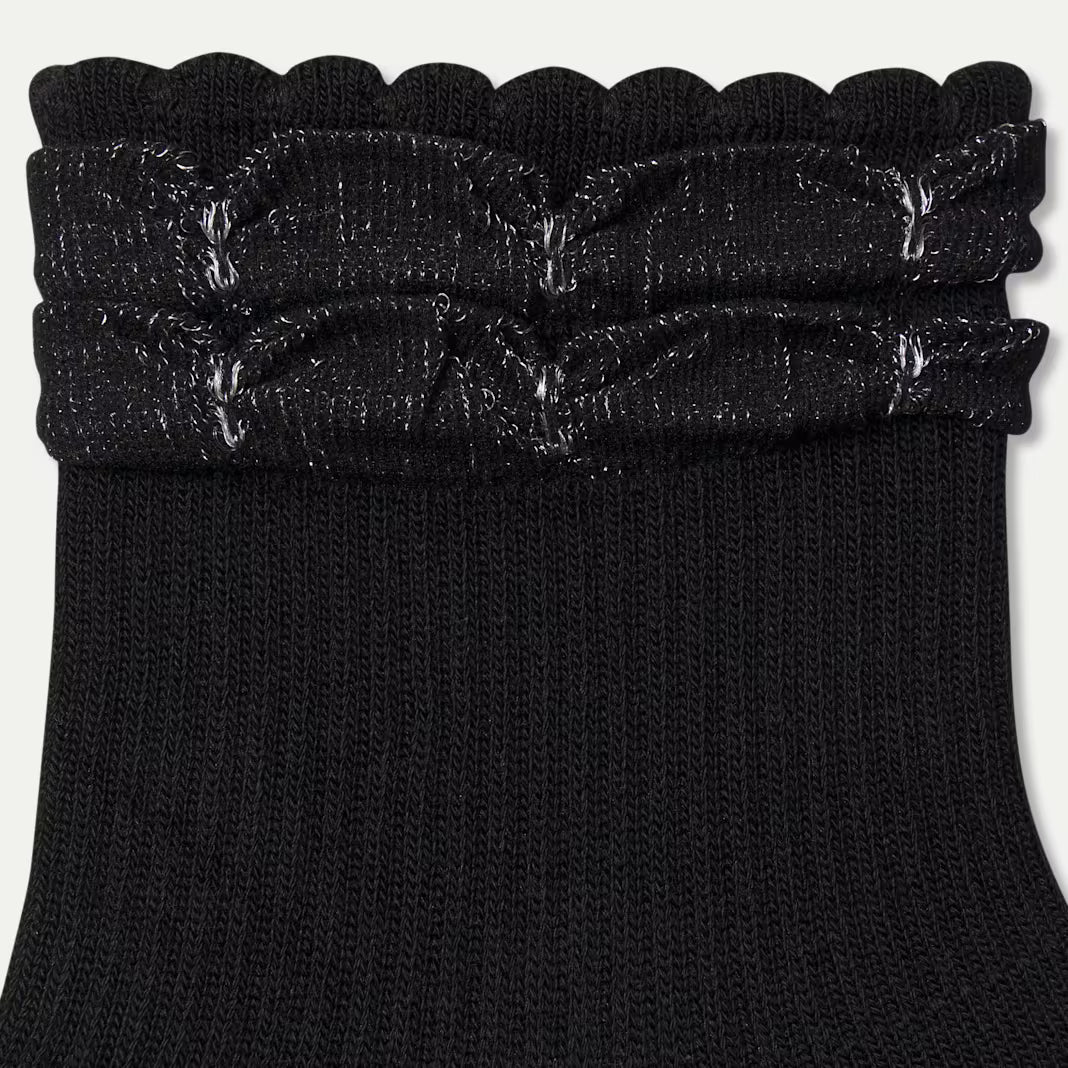 Wicked x Bombas Ruffle Quarter Socks