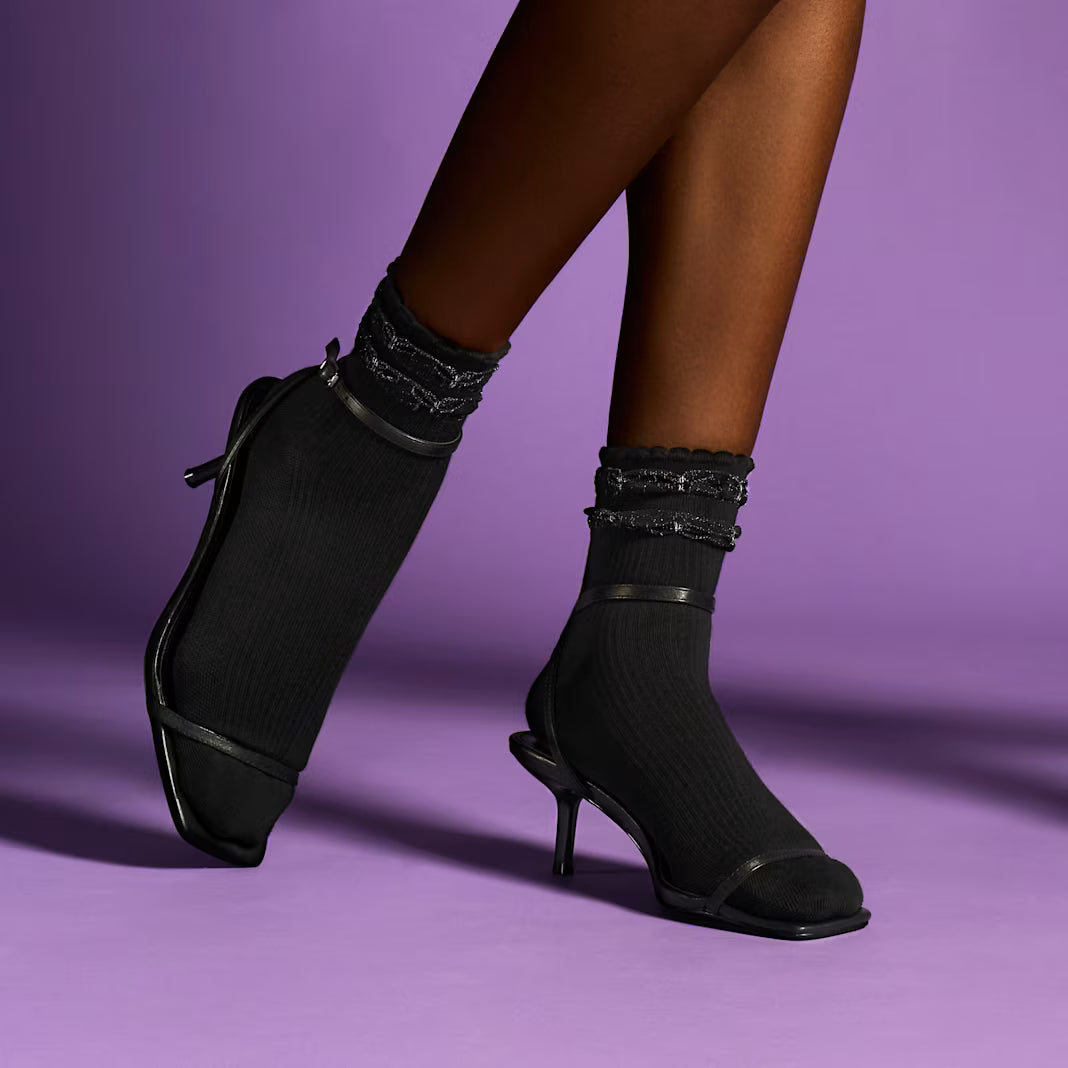 Wicked x Bombas Ruffle Quarter Socks