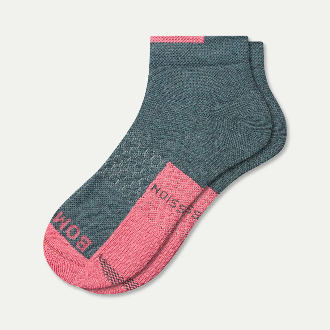 Bombas Women's Performance Compression Ankle Socks(tropical pink)
