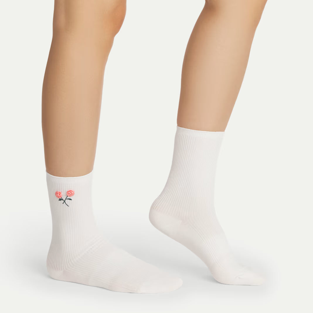 Women’s Hearts Lightweight Half Calf Socks