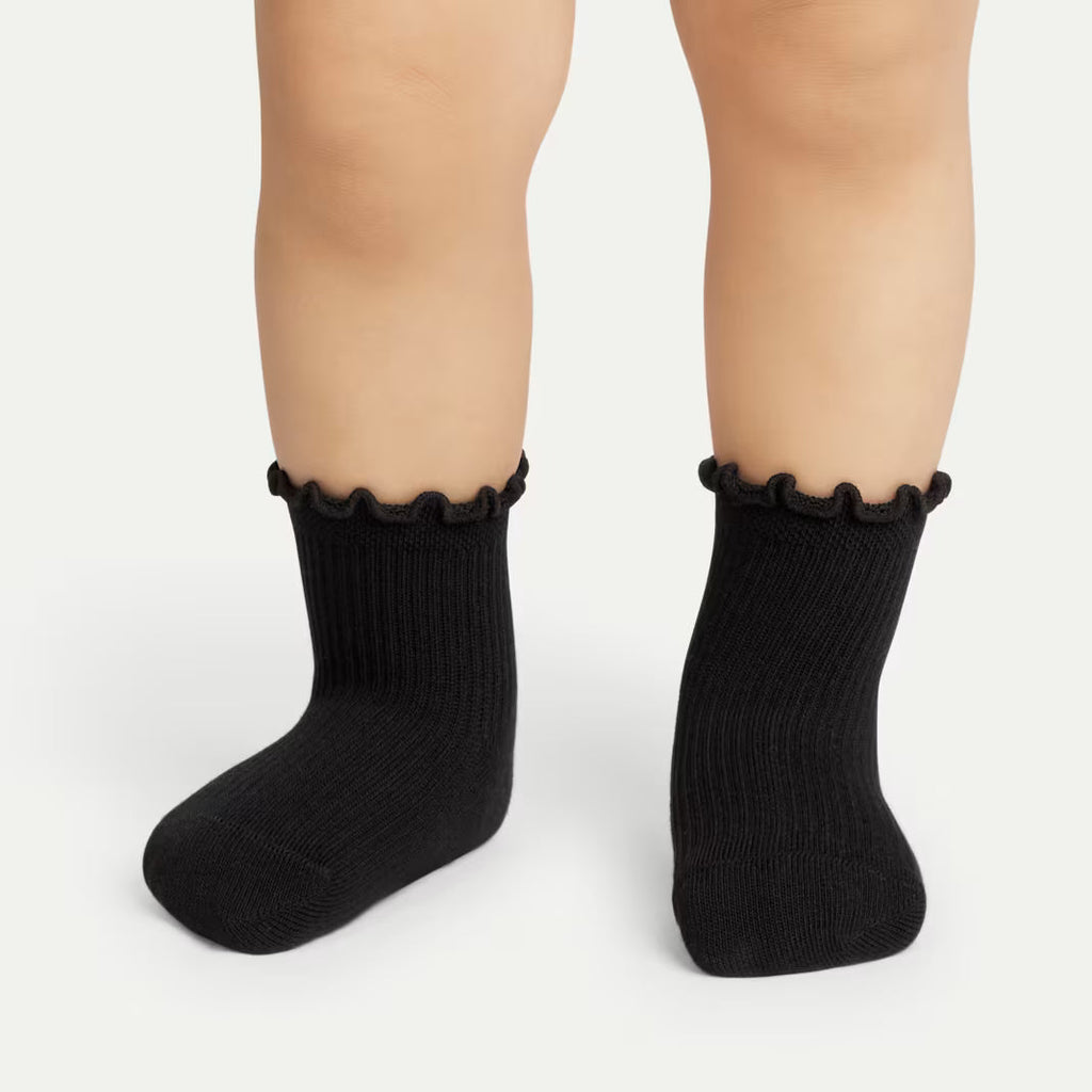 Toddler Ruffle Rib Calf Sock 4-Pack