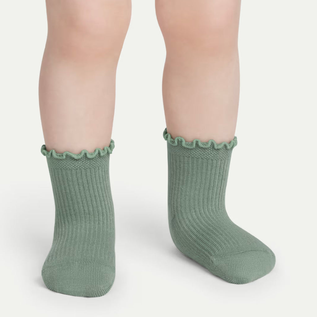 Toddler Ruffle Rib Calf Sock 8-Pack