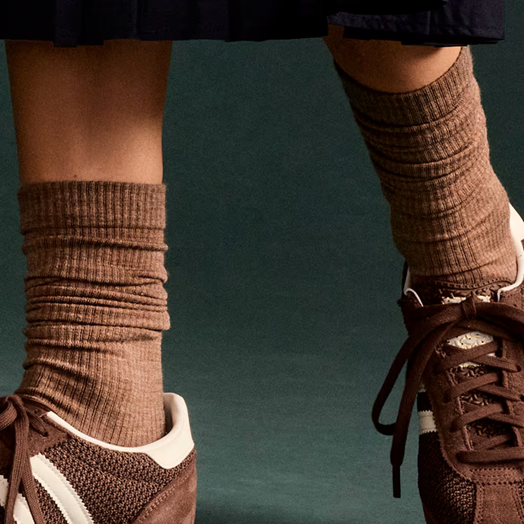 Men's Merino Wool Blend Modern Rib Calf Socks
