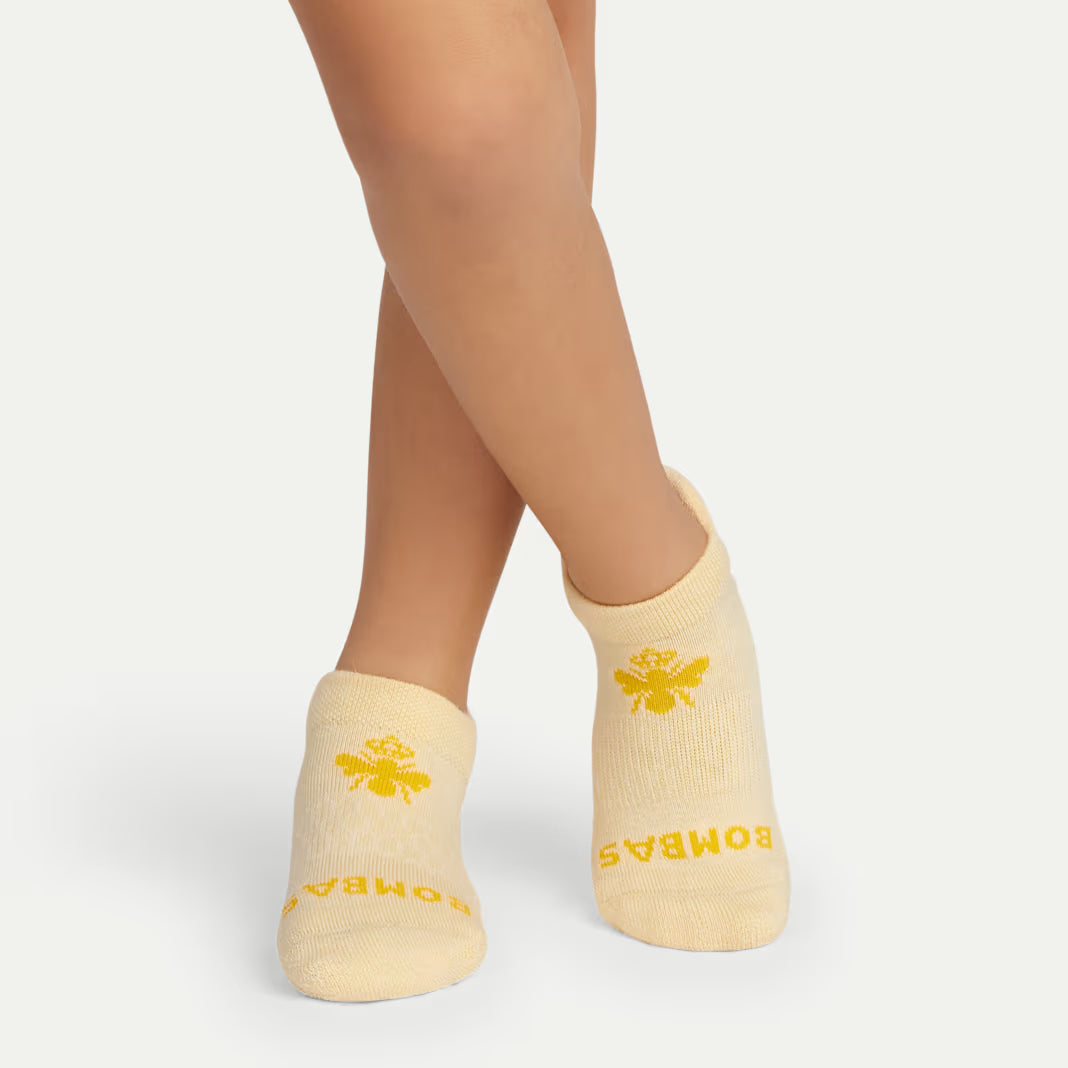 Junior Marl Gripper Ankle Sock 4-Pack