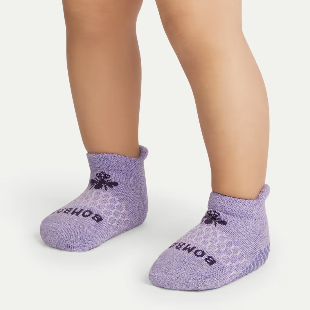 Toddler Marl Gripper Ankle Sock 4-Pack