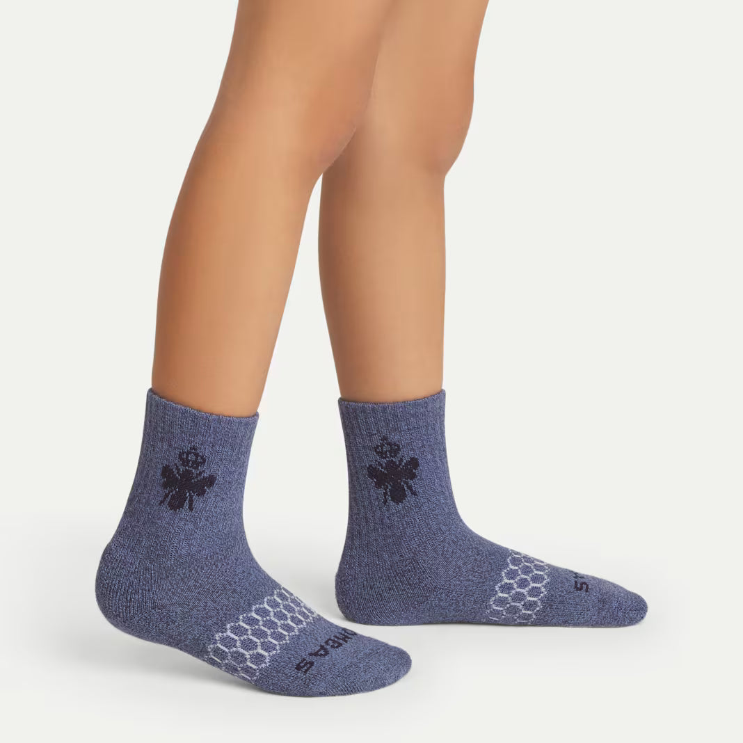 Junior Marl Calf Sock 4-Pack