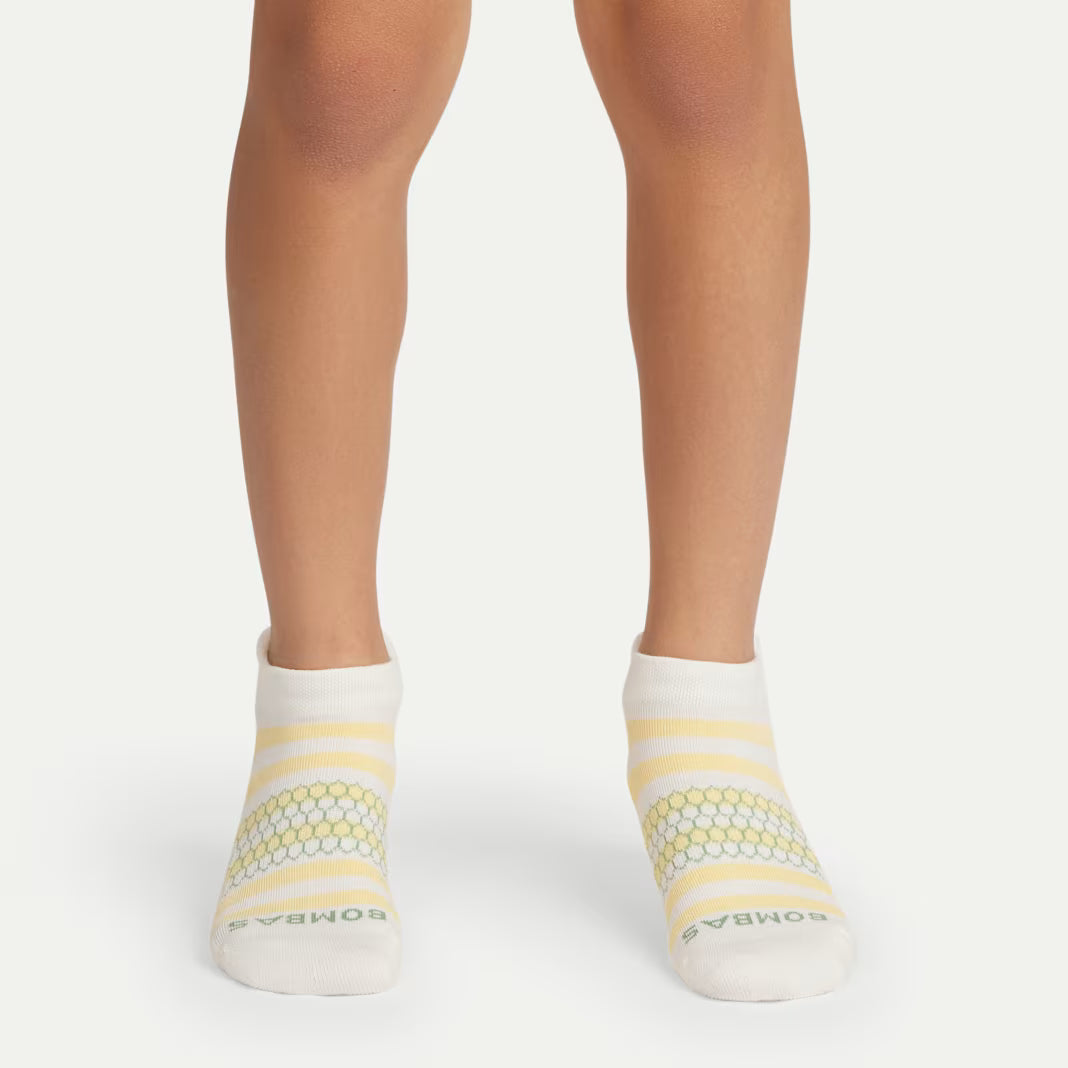 Bombas Youth Ankle Sock 8-Pack(mint stripe mix)