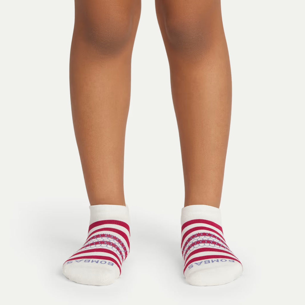 Bombas Youth Ankle Sock 8-Pack(mint stripe mix)