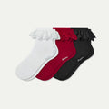 Women’s Ruffle Lace Quarter Sock 3-Pack