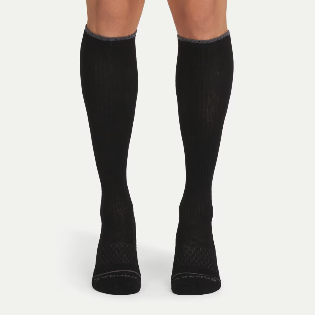 Men's Merino Wool Blend Everyday Compression Knee High Socks (15-20mmHg)