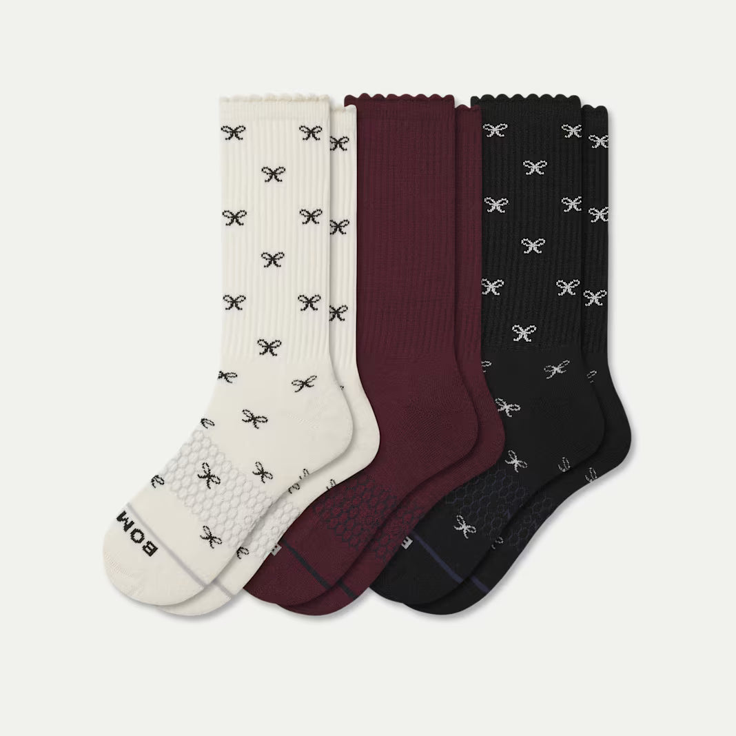 Women's Merino Wool Blend Calf Sock 3-Pack
