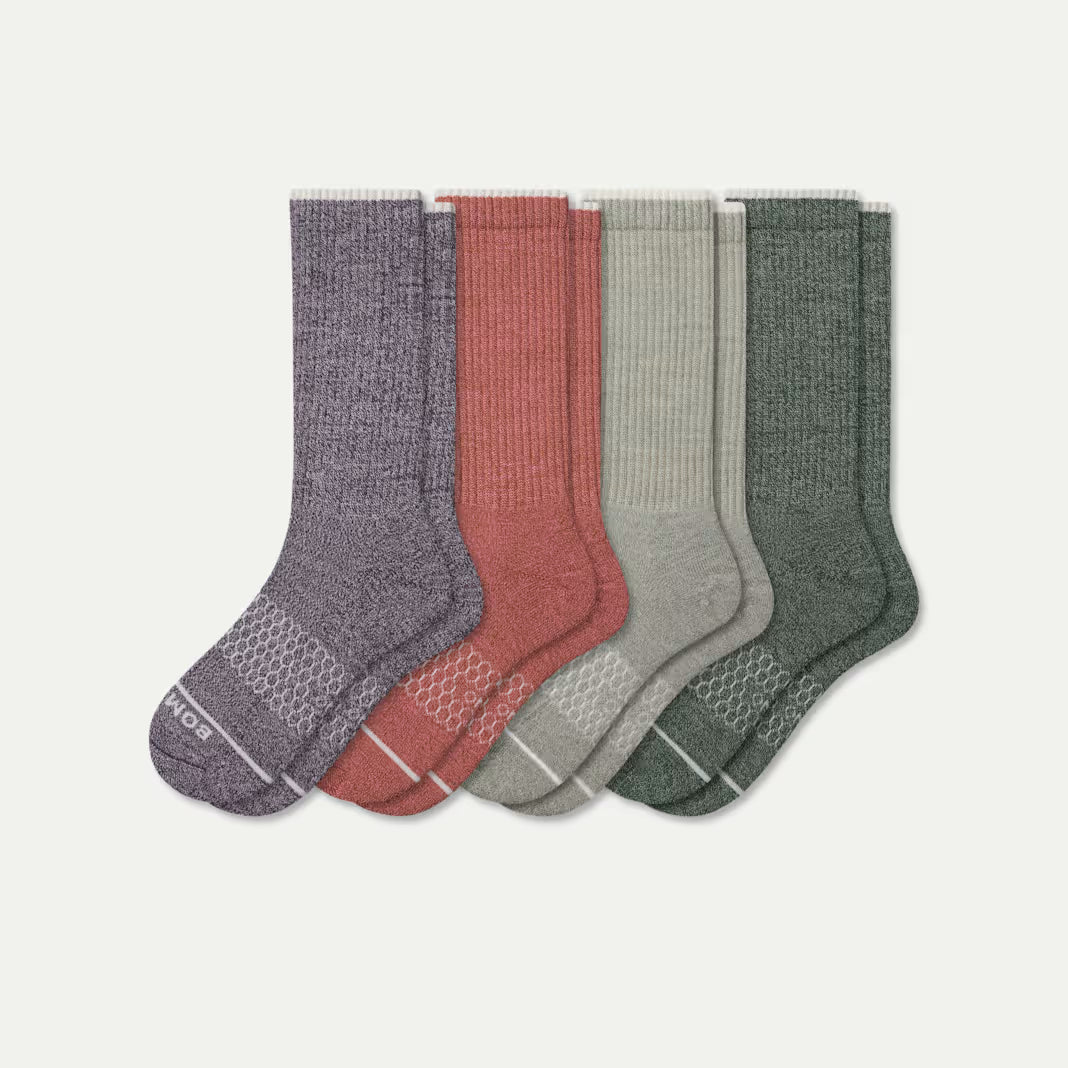 Men's Merino Wool Blend Calf Sock 4-Pack