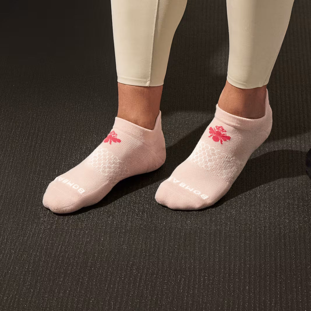 Bombas Women's All Sport Ankle Socks(pink shadow)