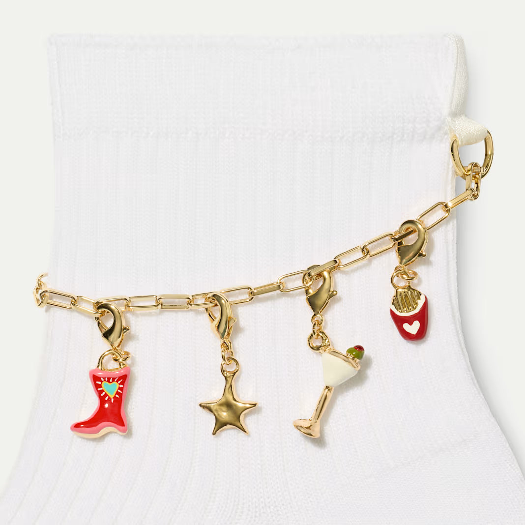 Bombas x Susan Alexandra Charms and Anklet Quarter Socks