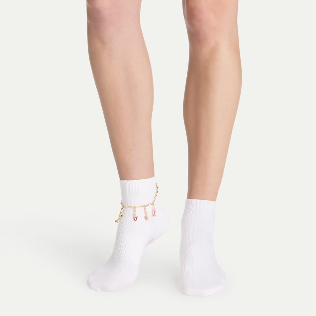 Bombas x Susan Alexandra Charms and Anklet Quarter Socks