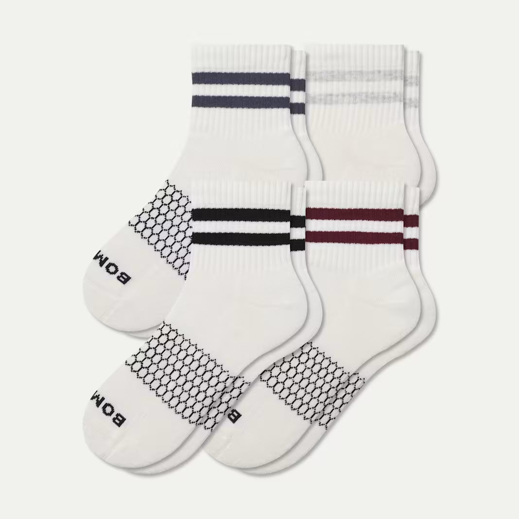 Men's Vintage Stripes Quarter Sock 4-Pack