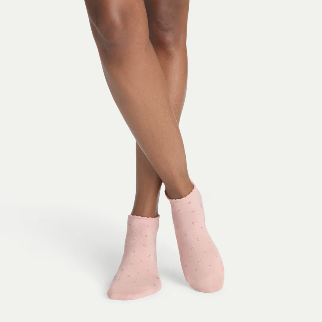 Women’s Scallop Lightweight Ankle Sock 4-Pack
