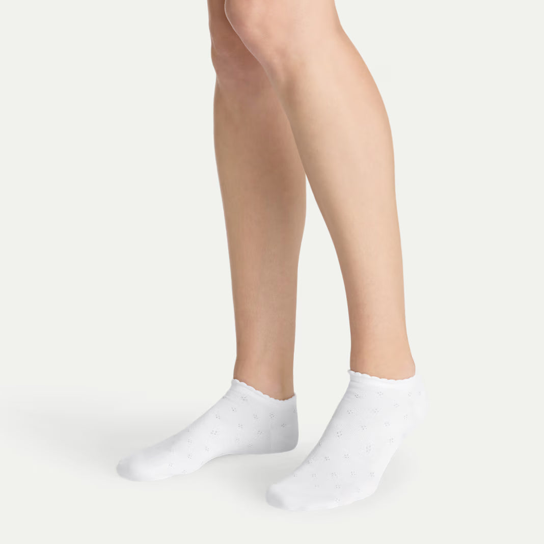 Women’s Scallop Lightweight Ankle Sock 4-Pack