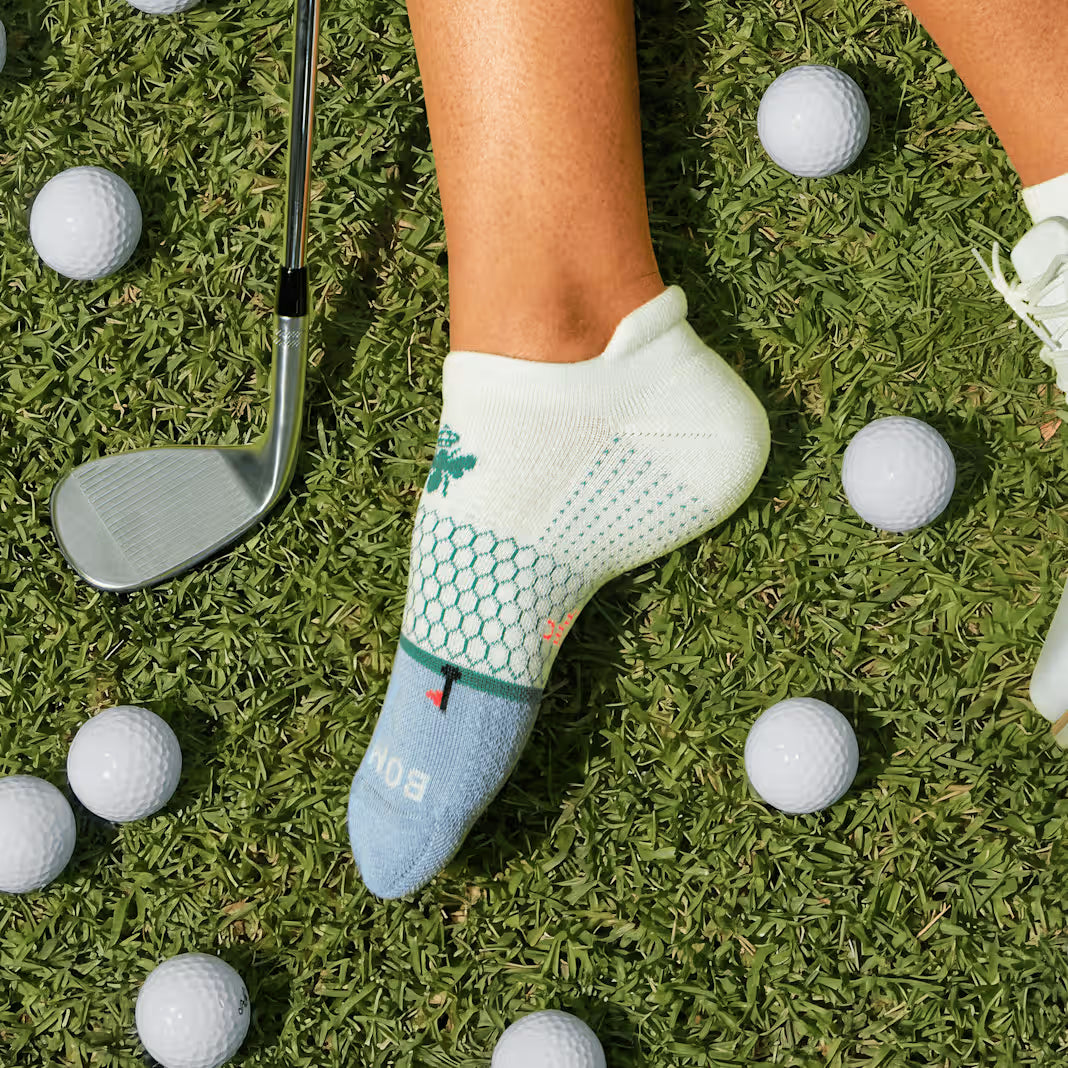 Bombas Women's Golf Ankle Socks(Sky Blue)