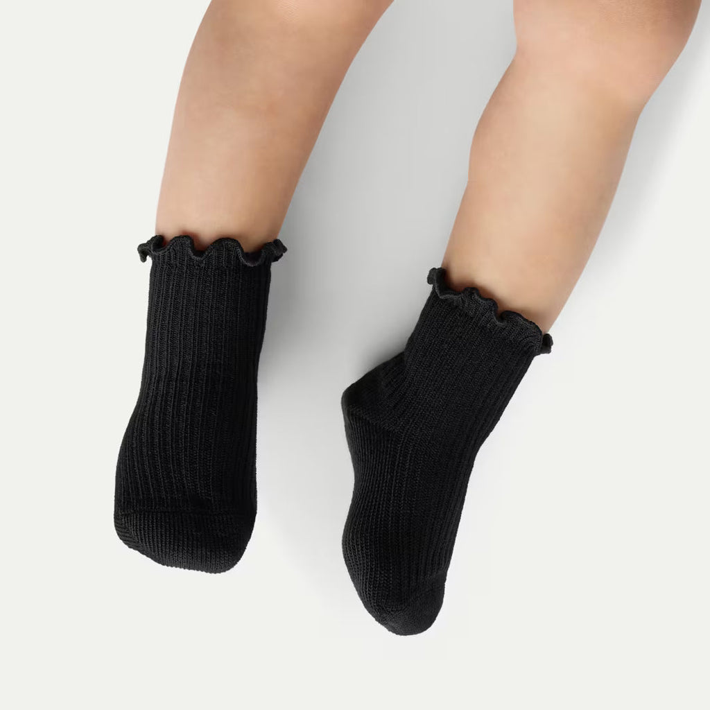 Baby Ruffle Rib Calf Sock 4-Pack (6-12 Months)