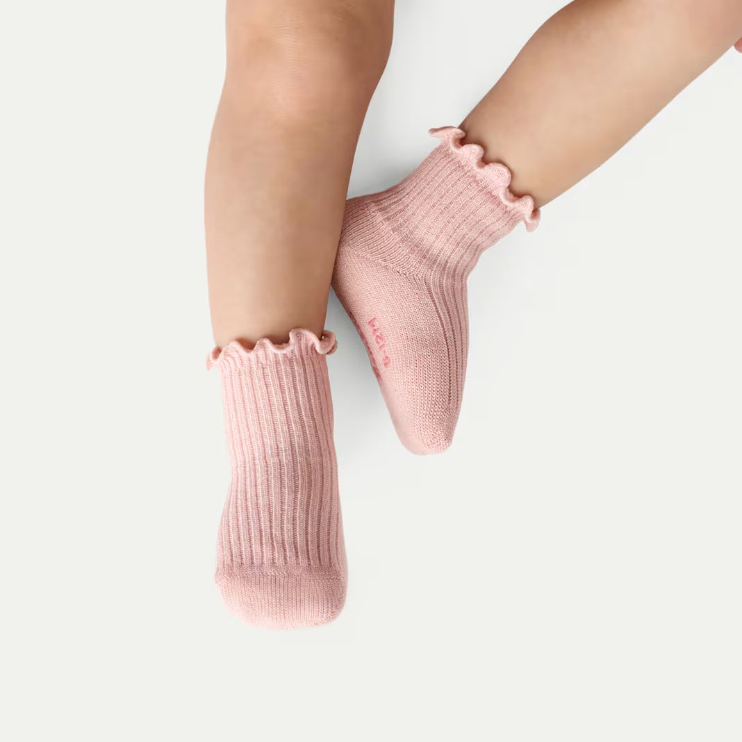 Baby Ruffle Rib Calf Sock 4-Pack (0-6 Months)
