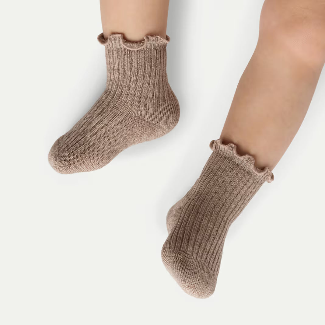 Baby Ruffle Rib Calf Sock 4-Pack (0-6 Months)