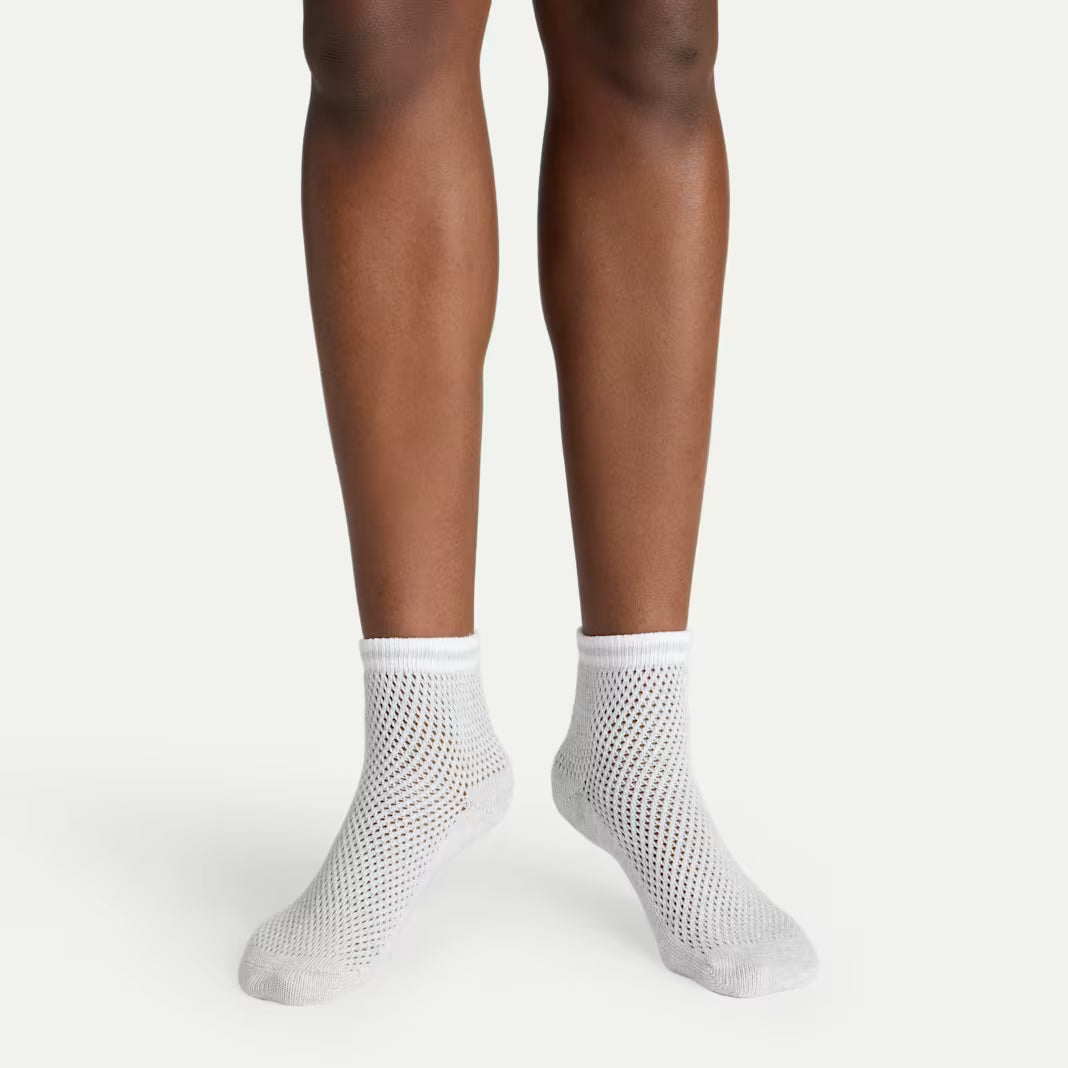 Women's Vintage Stripes Open Knit Quarter Sock 4-Pack