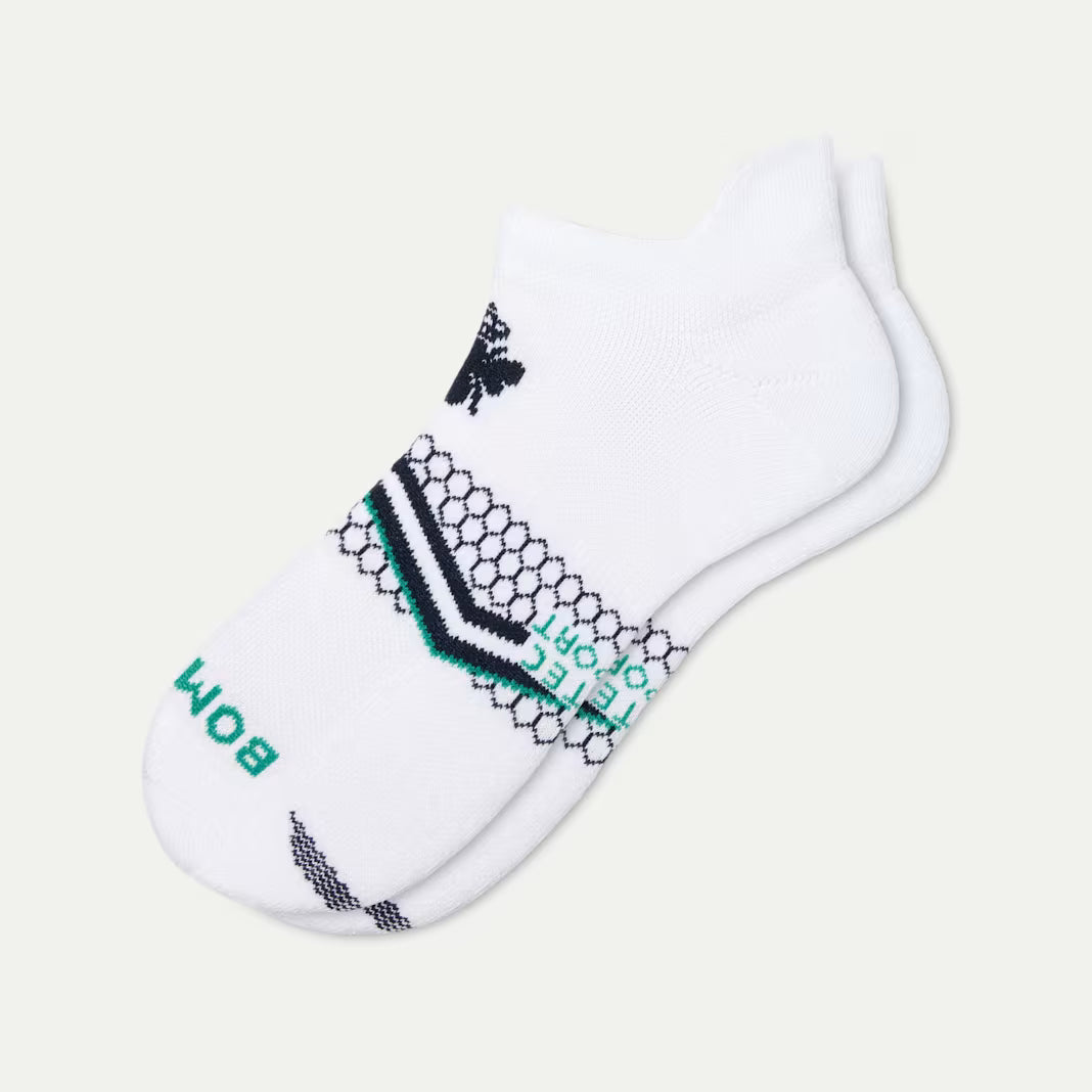 Bombas Women's All Sport Ankle Socks(white navy)