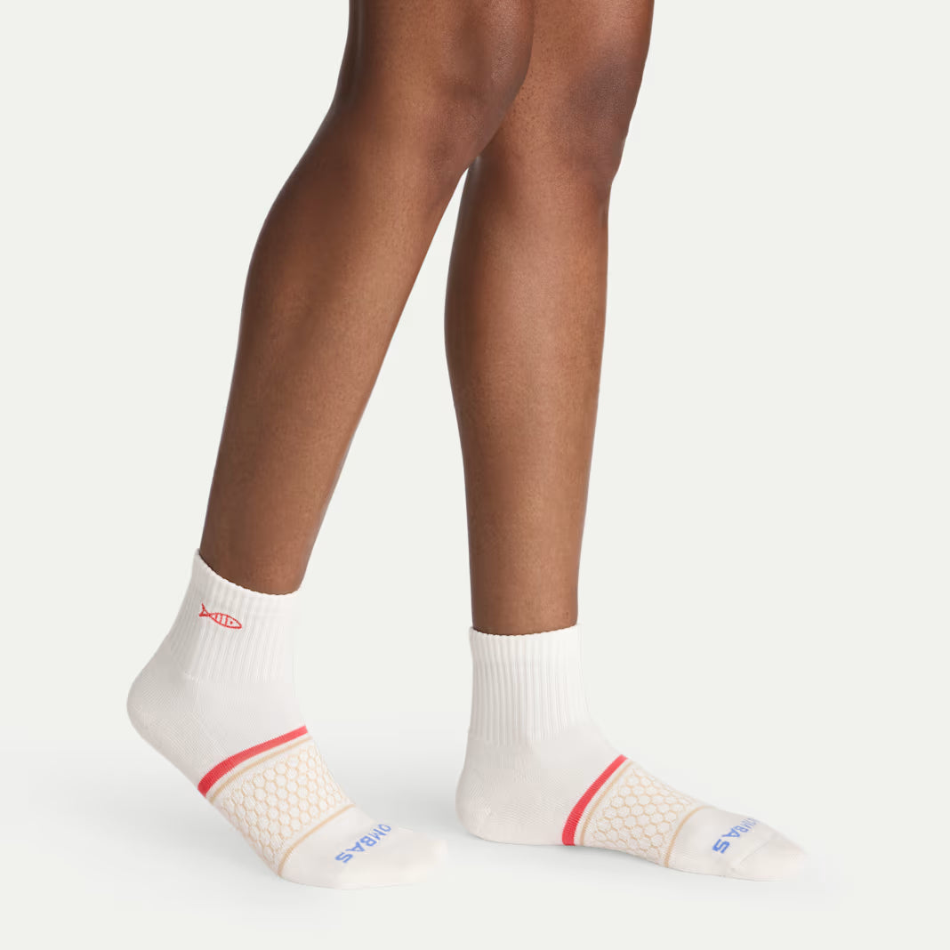 Women's Beach Day Embroidered Quarter Sock 4-Pack
