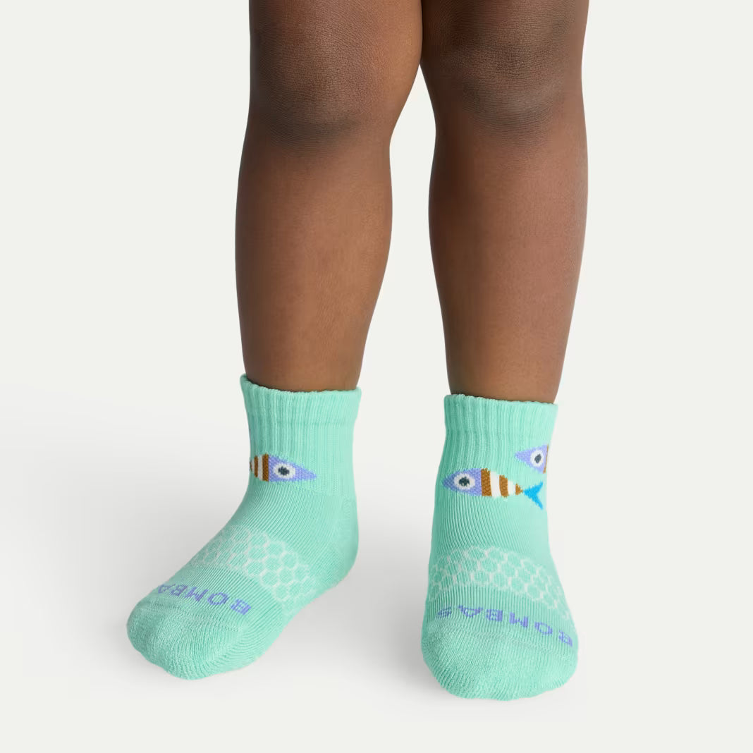 Toddler Seaside Gripper Calf Sock 4-Pack