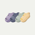Toddler Marl Gripper Ankle Sock 4-Pack