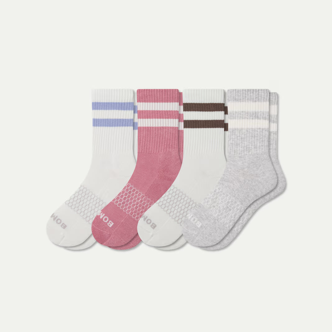 Women's Vintage Stripes Half Calf Sock 4-Pack