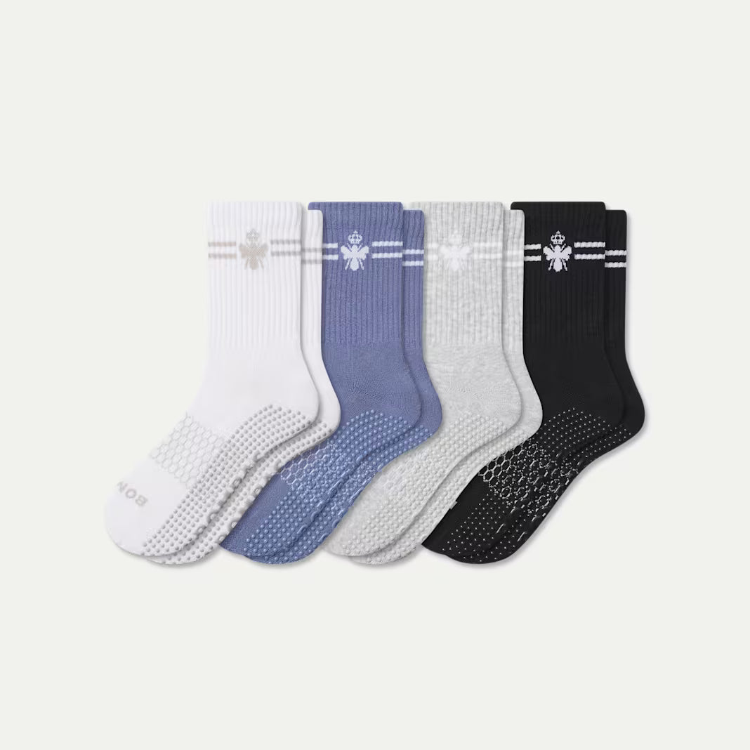 Women's Gripper Half Calf Sock 4-Pack