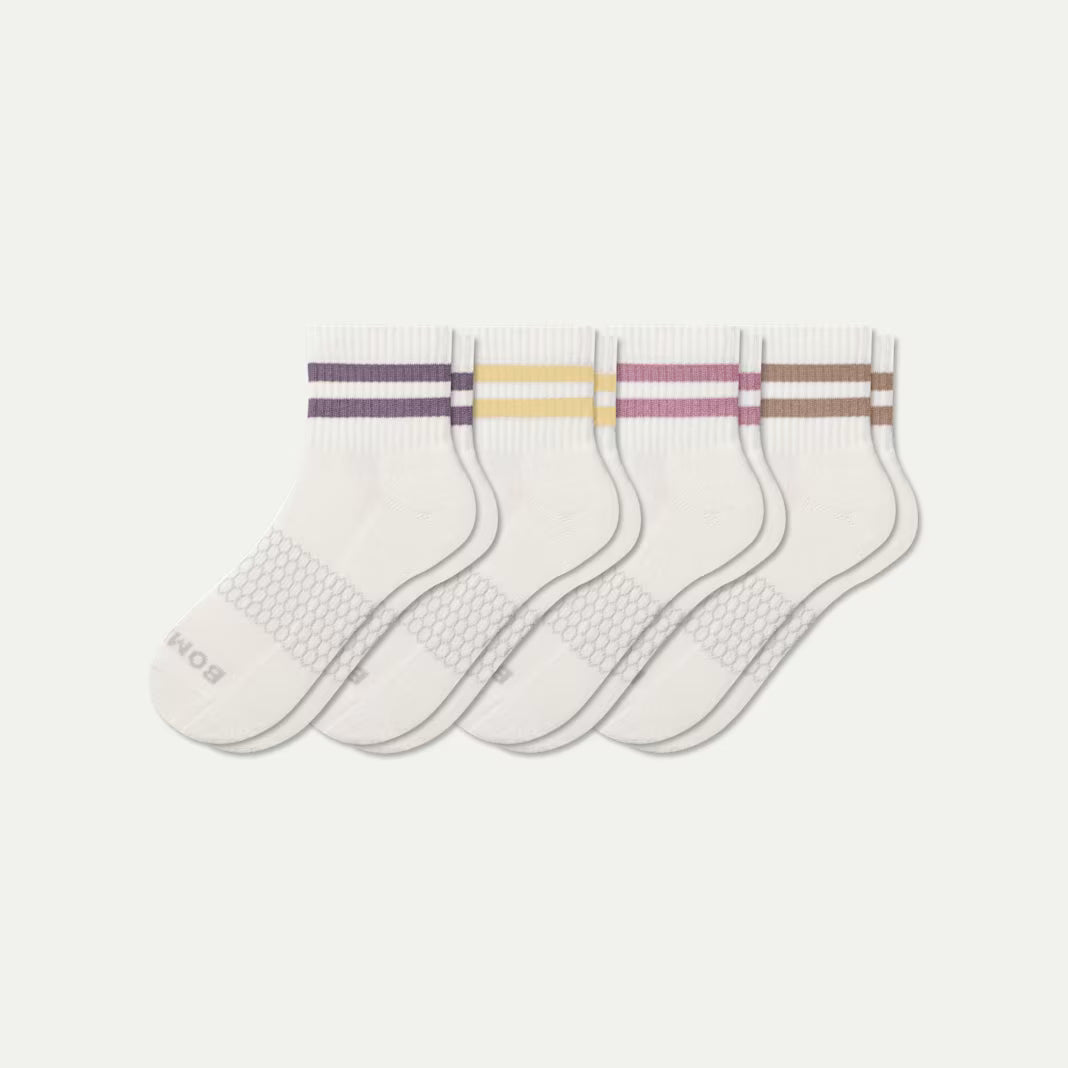 Women's Vintage Stripes Quarter Sock 4-Pack