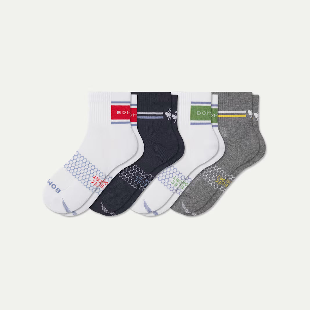 Men's All Sport Quarter Sock 4-Pack