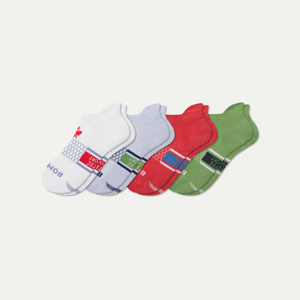 Bombas Youth All Sport Ankle Sock 4-Pack