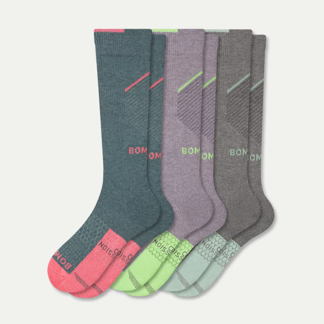 Women's Performance Compression Knee High Sock 3-Pack (20-30mmHg)