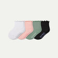 Toddler Ruffle Rib Calf Sock 4-Pack