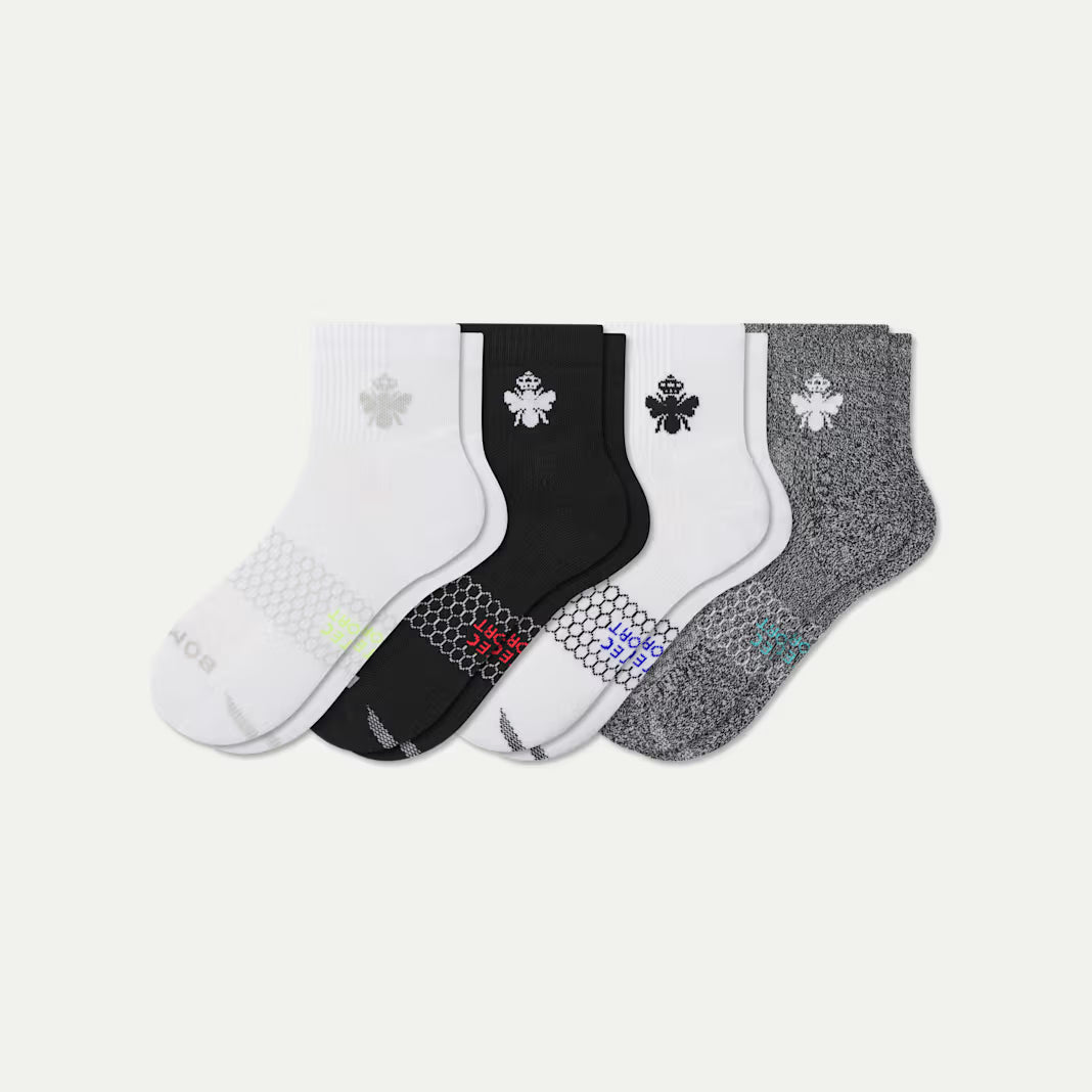Women's All Sport Quarter Sock 4-Pack