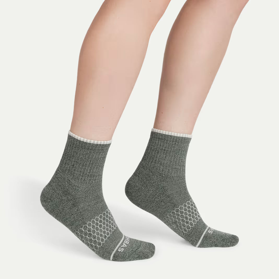 Women's Merino Wool Blend Quarter Sock 4-Pack