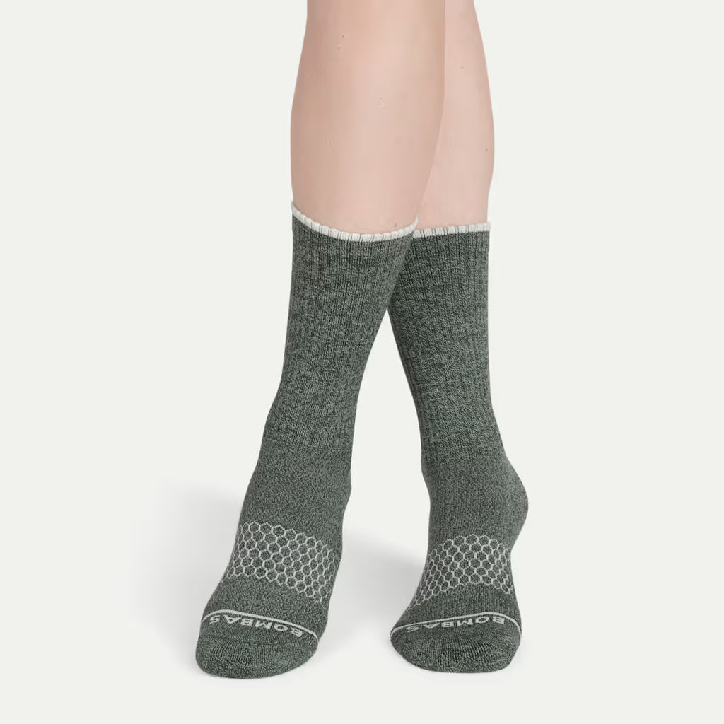 Men's Merino Wool Blend Calf Sock 4-Pack