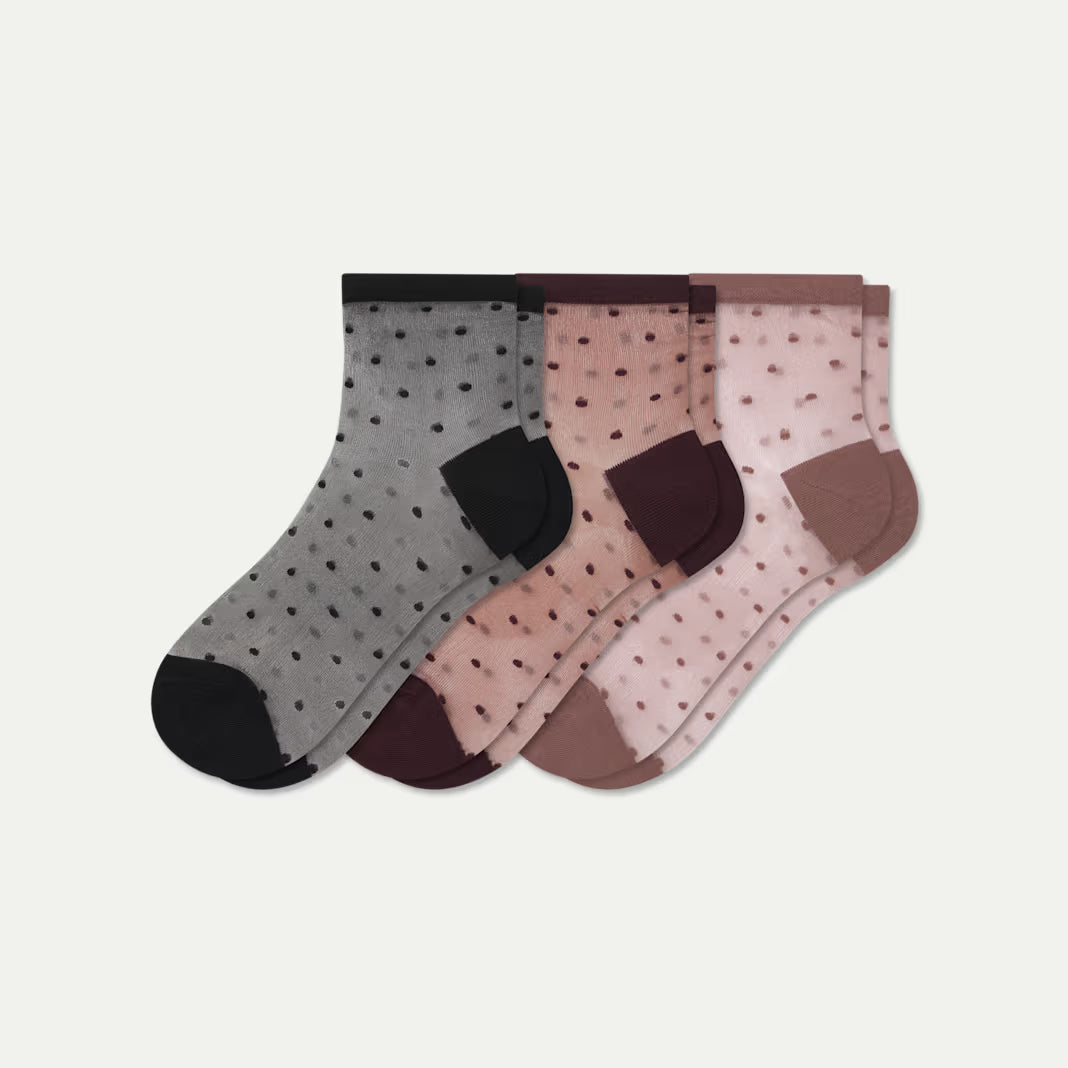 Women’s Sheer Quarter Sock 3-Pack