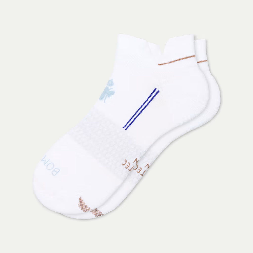 Women's Run Ankle Socks(White Plum)