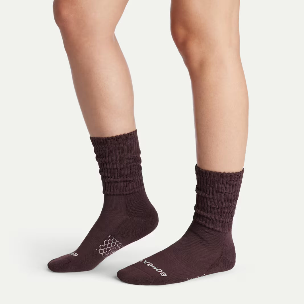Women's Slouchy Rib Calf Socks
