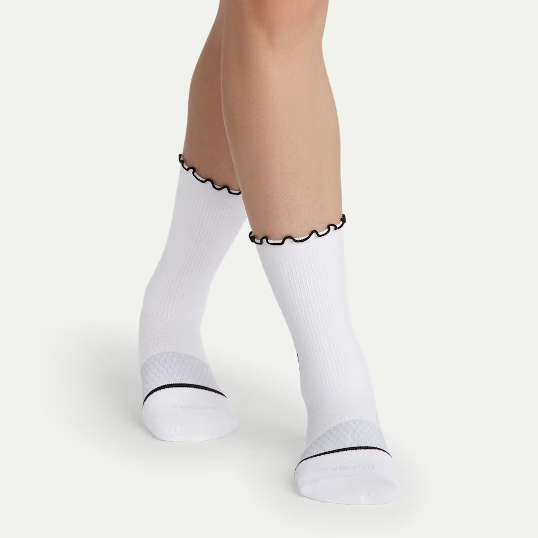 Women’s Ruffle Sport Half Calf Sock 3-Pack